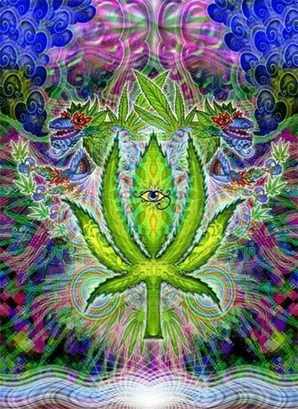 Trippy Weed Background Graphics And Comments