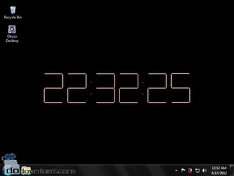 3d Digital Clock Wallpaper Image