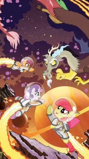 Archangel On Cmc And Discord In Space By Background Pony