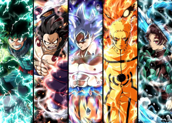 Anime Crossover Demon Slayer Kimetsu No Yaiba Dragon Ball Goku