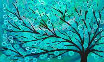 Abstract Animal Tree Wallpaper
