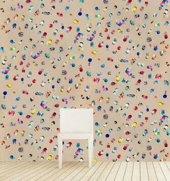 Photography Turned Into Wallpaper Gm Lisbon Umbrellas Install
