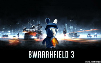 Wallpaper Rabbids And Battlefield3 By Artef4ct Fan Art