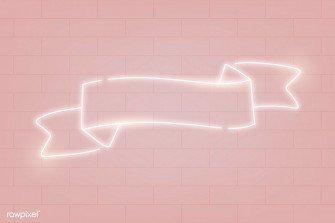 Neon Banner On A Pink Background Vector Image By Rawpixel