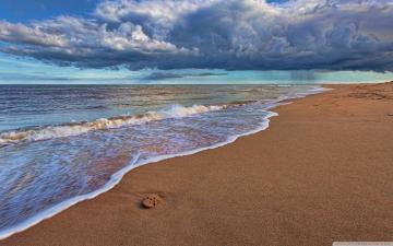 Beach Rain Ultra HD Desktop Background Wallpaper For 4k UHD Tv