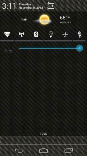 Aokp Cm Carbon Fiber Theme Screenshot