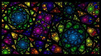 Fractal Stained Glass By Bluejewel24