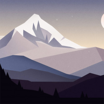 Minimal Mountains Landscape 4k iPad Pro Wallpaper