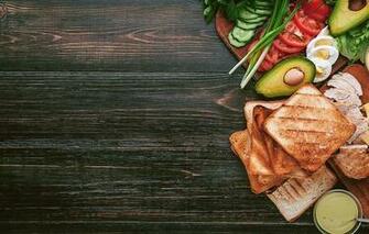Wallpaper Meat Sandwich Sauce Greens Bread