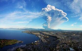 Picture Chile Volcanoes Calbuco Volcan Puerto Montt Nature