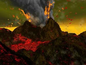 Of Volcano HD Widescreen Wallpaper