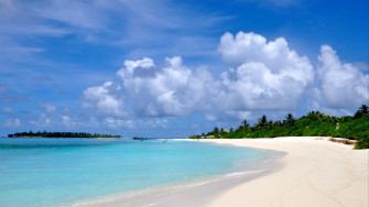 Wallpaper Maldives Beach Sand Summer 4k UHD
