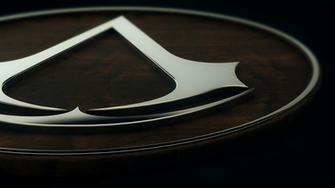 3d Assassin S Creed Chrome Logo HD Wallpaper