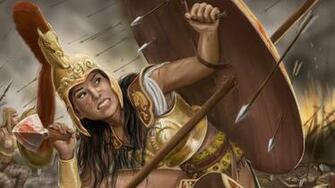 Women Warrior Computer Wallpaper Desktop Background