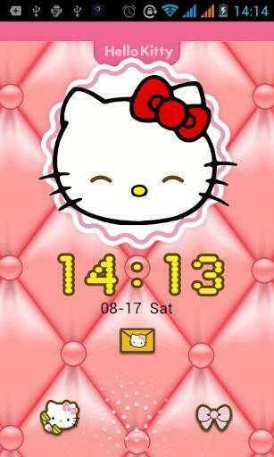Bigger Hello Kitty Lock Screen For Android Screenshot