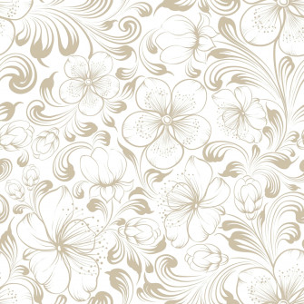 Intricate Abstract Floral Pattern Wallpaper