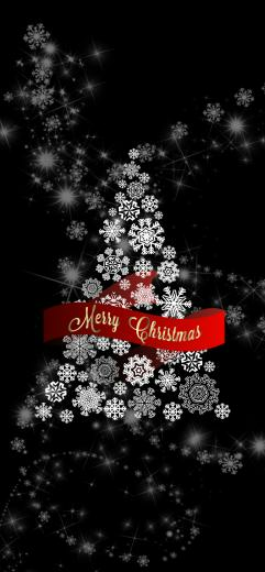 iPhone Xs Max Christmas Tree In Wallpaper Neon