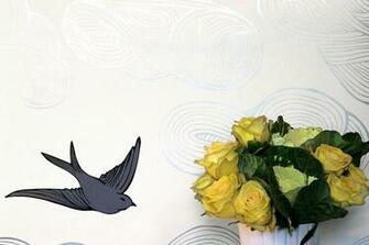 Hygge West Wallpaper Julia Rothman Daydream Silver