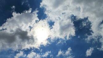Sun Shining Through Clouds Wallpaper