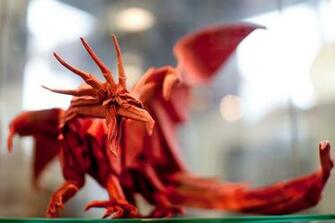 Dragons Origami Wallpaper