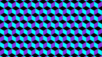 Wallpaper Purple 3d Cubes Blue Black Aqua Cyan Violet
