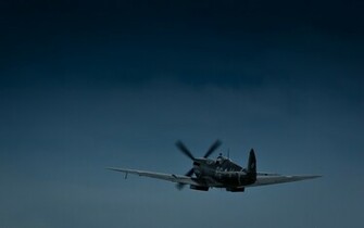Spitfire At Dusk Wallpaper