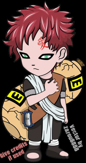 Vector Chibi Gaara By Zazou8888
