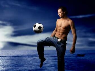 Amazing Sports Pic Hot Player On The Beach Football