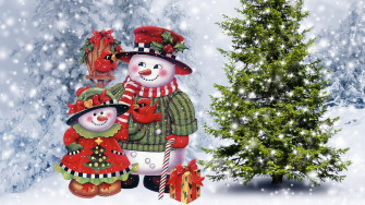 Snowman Desktop Wallpaper