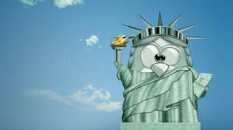 Libertux Linux Funny Computer Full HD Wallpaper 1080p