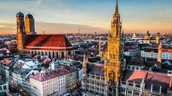 Marienplatz Plaza In Munich Germany Wallpaper HD