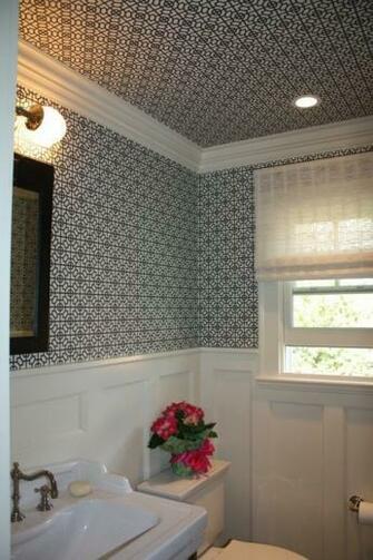 Wainscoting Wallpaper Inside