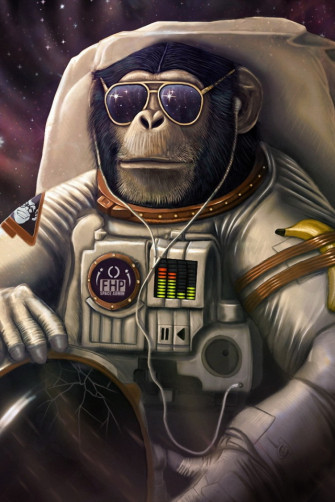 Sci Fi Astronaut Phone Wallpaper