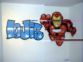 Graffiti News Bedroom Wallpaper Cartoon For Kids