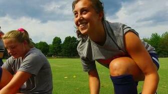 Virginia S Mia Hoen Beck Hits The Soccer Field After Injury