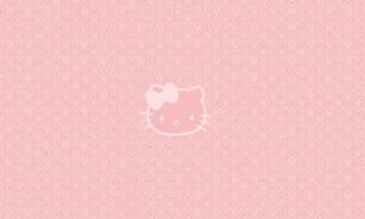 Wallpaper Hello Kitty Pink