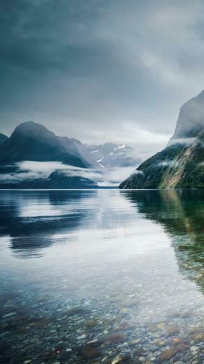 New Zealand Lake Landscape iPhone 5s Wallpaper