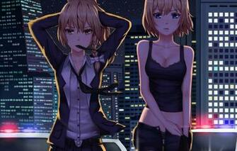 Wallpaper The Sky Stars Night Girls Home Anime Art Touhou