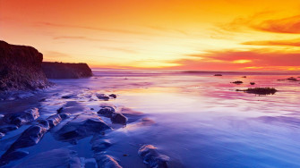 Cool Sunset Background Wallpaper