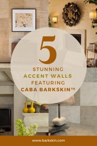 Stunning Accent Walls Featuring Caba Barkskin