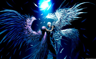 Blue Anime Angel Desktop Image Wallpaper