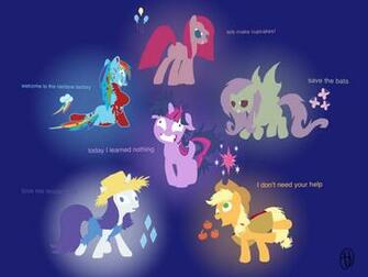 Mlp Mane Six Insane Wallpaper By Steve10602
