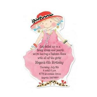 Dress Up Party Invitation Girls Picture