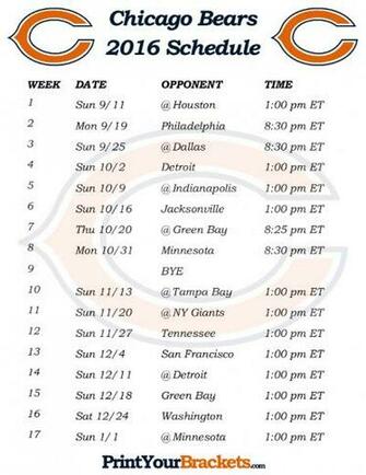 Nfl Schedule Printable Online Calendar Site