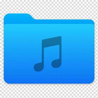 Next Folders Icon Music Blue Folder Transparent