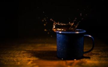 Coffee Cup Splash HD Wallpaper