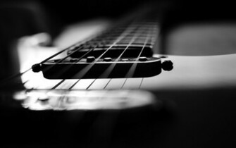 Black White Wallpaper Desktop Guitar