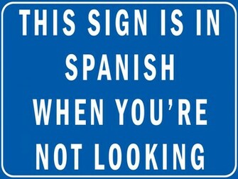Spanish Sign Funny Wallpaper Background Bandit