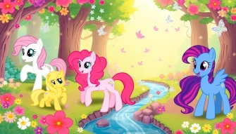 Mlp Background Ponies Wallpaper