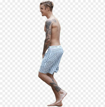Justin Bieber In Underpants Boy Png Image With Transparent